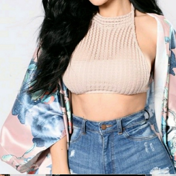 Fashion Nova Other - Rose Kimono with floral and birds print